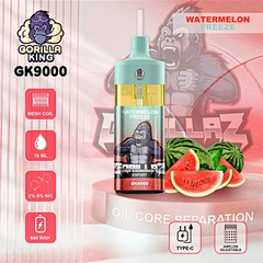 LINKUPGOGO Gorilla King 9000 Puffs Watermelon Freeze flavor adjustable airflow rechargeable vape for wholesale