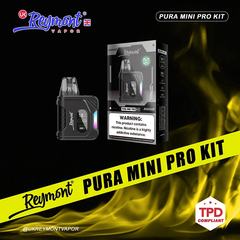 LINKUPGOGO Reymont Pura Mini Pro matte black 1000mAh refillable pod vape with TFT screen adjustable wattage vape factory wholesale