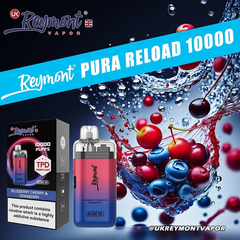 LINKUPGOGO Reymont Pura Reload 10K Blueberry Cherry Cranberry 10ml nic salt e-liquid mixed berry vape juice wholesale