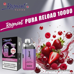 LINKUPGOGO Reymont Pura Reload 10K Strawberry Raspberry Cherry 20mg nic salt e-liquid fresh fruit vape juice wholesale