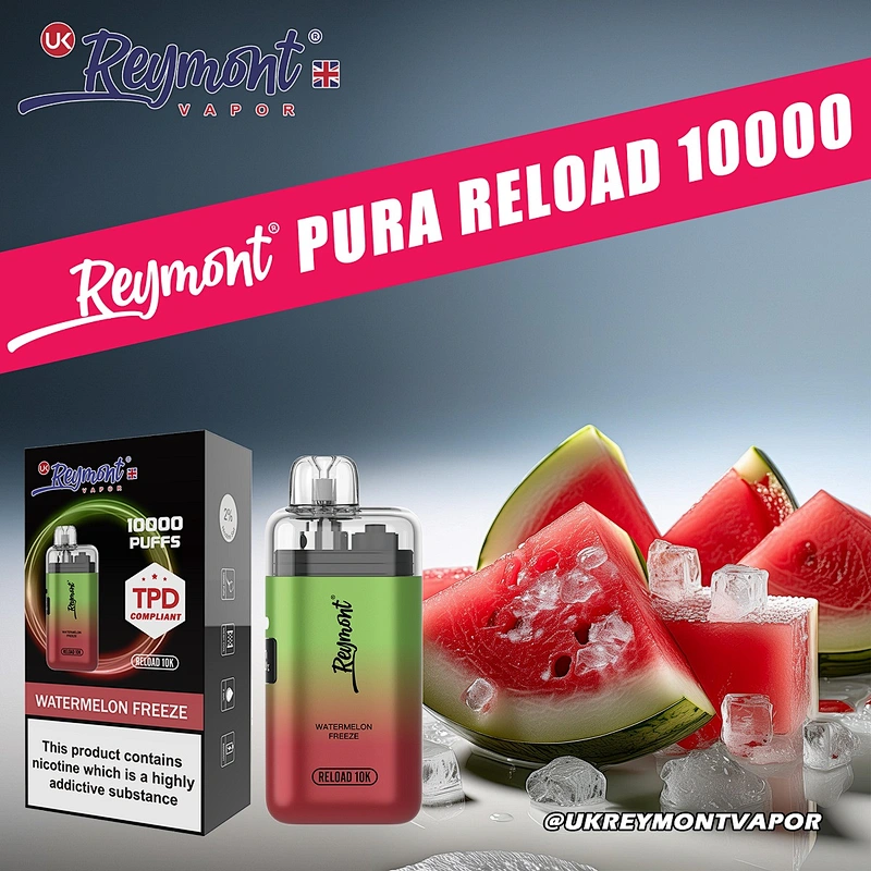 LINKUPGOGO Reymont Pura Reload 10K Watermelon Freeze 10ml 20mg nic salt e-liquid icy fruit vape juice for wholesale