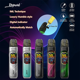 LINKUPGOGO Reymont Pura Steeze 5 colors collection refillable pod vape 1150mAh 6-30W adjustable wattage with IML technique vape factory wholesale bulk