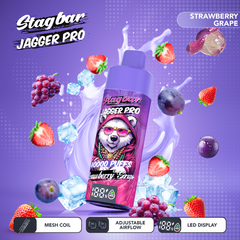 LINKUPGOGO Stag Bar King 40000 Puffs Strawberry Grape mixed fruit flavor disposable vape bulk wholesale supplier