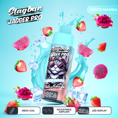 LINKUPGOGO Stag Bar King 40000 Puffs White Mamba special flavor rechargeable disposable vape with led screen for wholesale