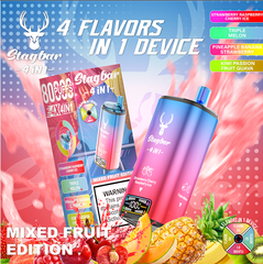 LINKUPGOGO Stagbar 4 in 1 8000 Puffs Mixed Fruit Edition disposable vape exotic fruit mix flavors vape factory wholesale bulk order
