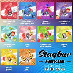 LINKUPGOGO Stagbar Nexus 60000 Puffs disposable vape full flavor poster with LED display mesh coil adjustable airflow vape factory wholesale bulk order
