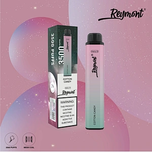 LINKUPGOGO Reymont 3500 Puffs Cotton Candy flavor gradient disposable vape pen for wholesale bulk order