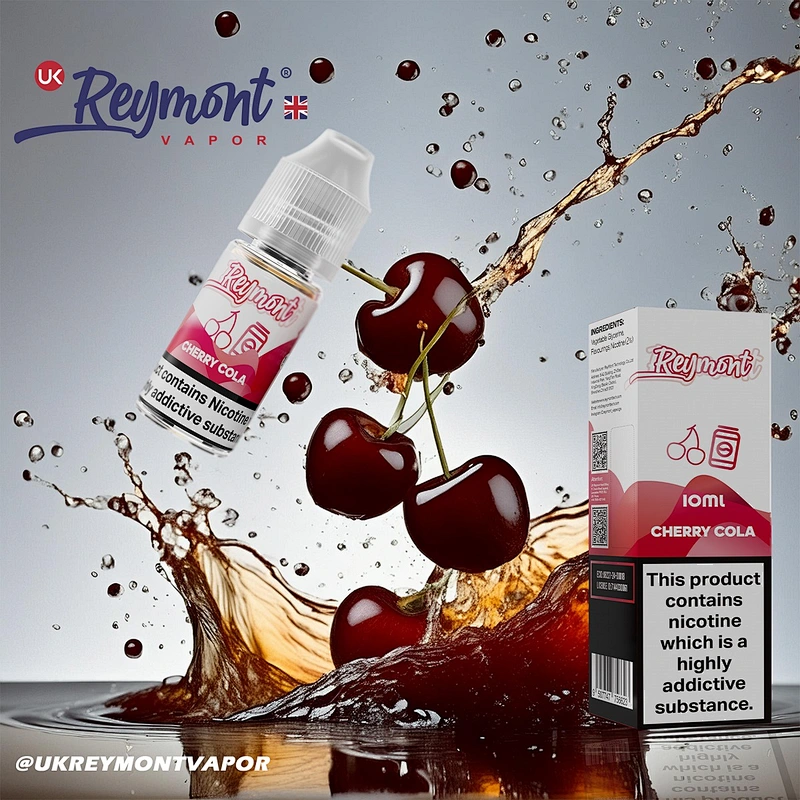 LINKUPGOGO Reymont PURA Cherry Cola nic salt vape juice authentic fruit soda flavor e-liquid for wholesale bulk
