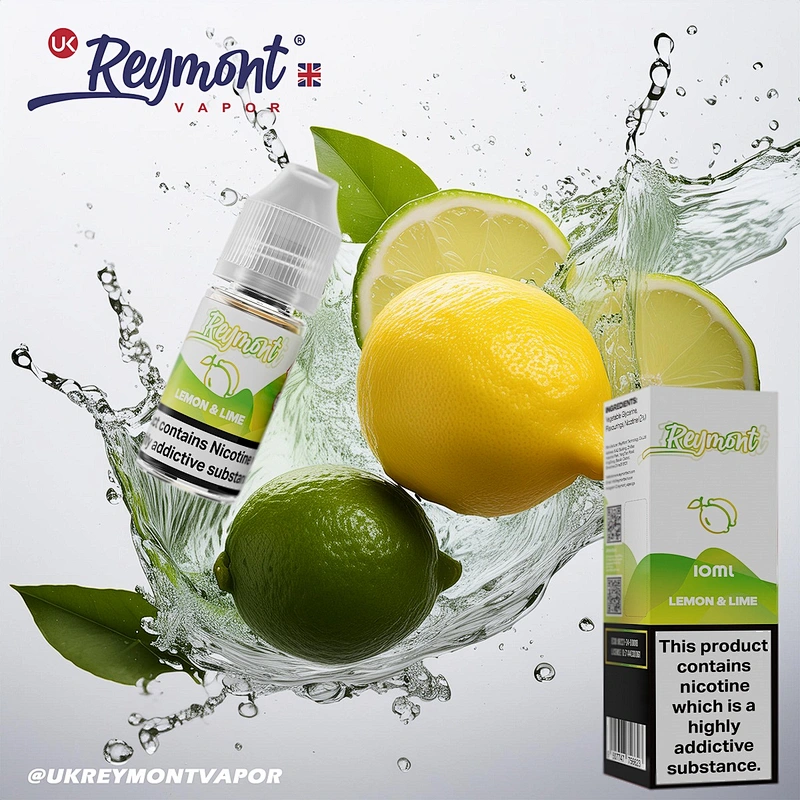 LINKUPGOGO Reymont PURA Lemon & Lime nic salt e-liquid natural fruit vape juice 30ml 60mg for wholesale distribution