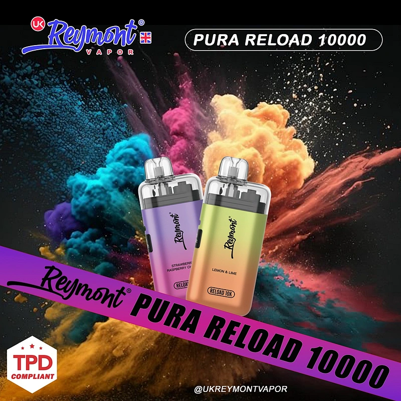 LINKUPGOGO Reymont Pura Reload 10K 2 fruit flavors nic salt pod vape kit TPD compliant disposable pod system wholesale