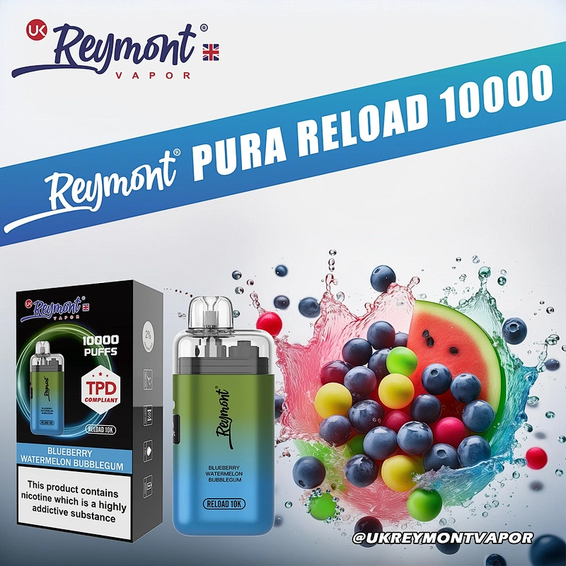 LINKUPGOGO Reymont Pura Reload 10K Blueberry Watermelon Bubblegum 20mg nic salt e-liquid sweet vape juice wholesale bulk