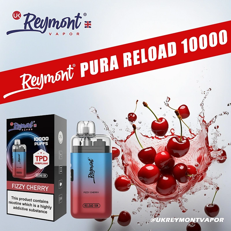 LINKUPGOGO Reymont Pura Reload 10K Fizzy Cherry 10ml nic salt e-liquid sparkling fruit vape juice TPD wholesale